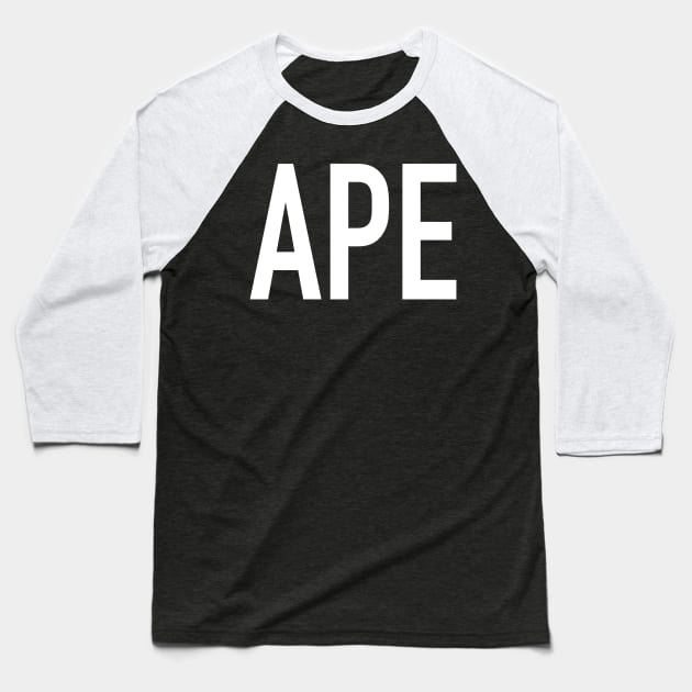 Ape Baseball T-Shirt by StickSicky